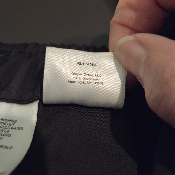 Nine West Black Faux Wrap Satin Finish Midi Skirt Size S NWT - Picture 9 of 16